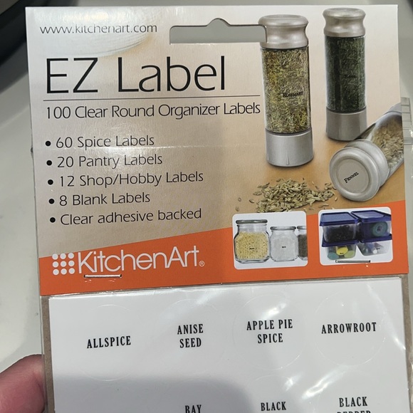 EZ label 100 clear round organizer labels - Picture 2 of 4